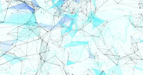 Abstract Network Pattern of Geometric Connections in Blue - Download Free Stock Images Pikwizard.com