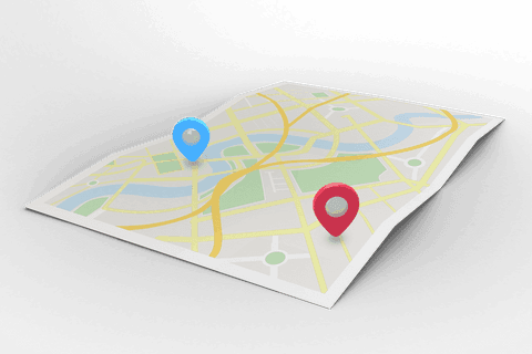 Transparent Map Illustration with Destination Pins Travel Concept - Download Free Stock Videos Pikwizard.com