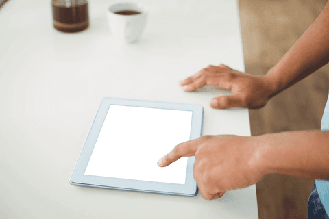 Transparent Tablet Screen Interaction with Hands - Download Free Stock Videos Pikwizard.com