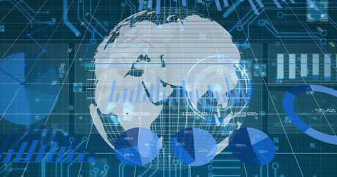 Global Finance with Digital Data and Interfaces - Download Free Stock Images Pikwizard.com