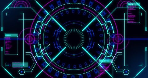 Futuristic Digital Interface with Scanning Data Overlay - Download Free Stock Images Pikwizard.com