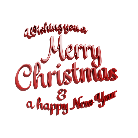 Festive Red Merry Christmas Text on Transparent Background - Download Free Stock Videos Pikwizard.com