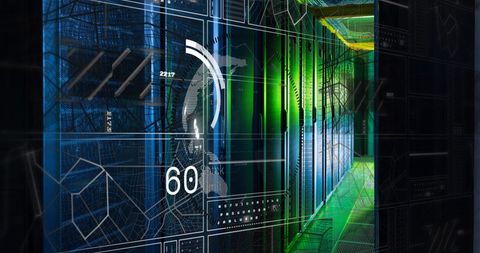 Modern Cloud-Based Data Processing and Connection - Download Free Stock Images Pikwizard.com