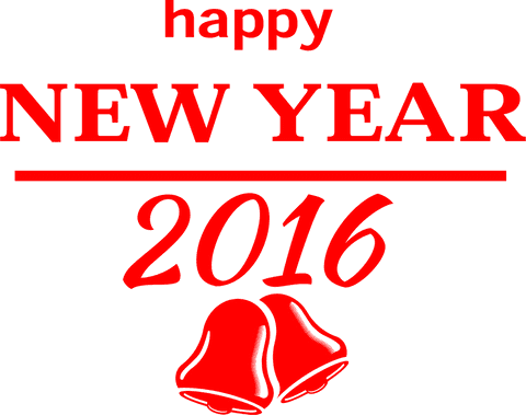 red happy new year text with bells on transparent background - Download Free Stock Videos Pikwizard.com