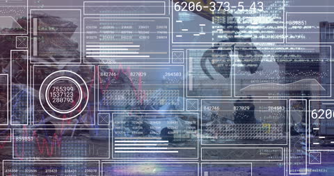 Digital Data Interface Overlaying Junkyard Operations