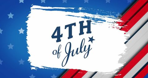 4th of July Celebration Concept with Stars and Stripes