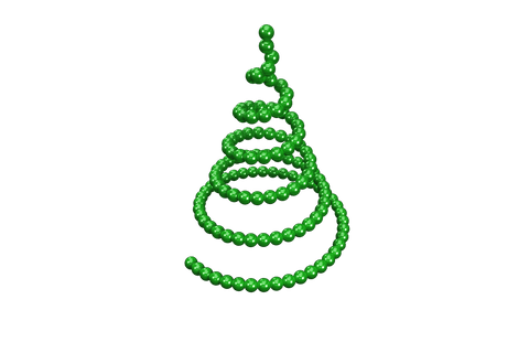 Festive Digital Christmas Tree Illustration on Transparent Background - Download Free Stock Videos Pikwizard.com