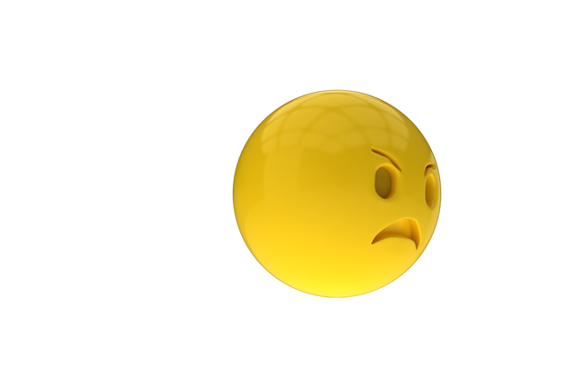 Three-Dimensional Angry Smiley Emoji on Transparent Background - Download Free Stock Videos Pikwizard.com