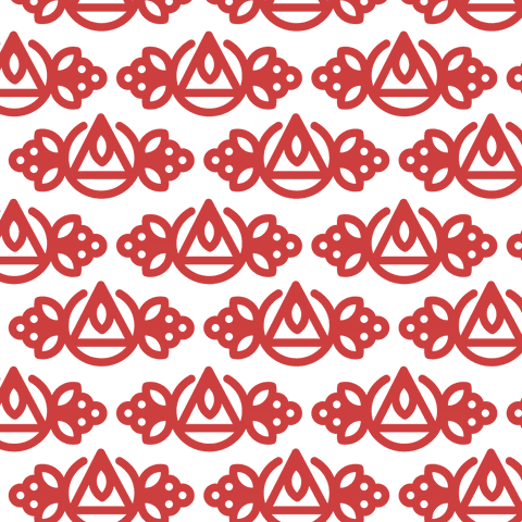 red ornamental pattern on transparent background for design - Download Free Stock Videos Pikwizard.com