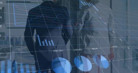 Overlay of Financial Data Visualizations with Business Professionals