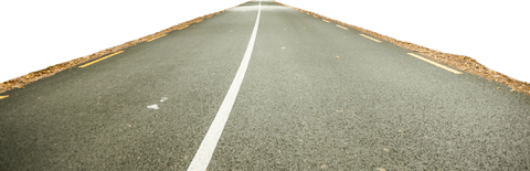 Empty Asphalt Road on Transparent Background Illustrating Travel - Download Free Stock Videos Pikwizard.com