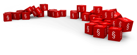 Red Transparent Blocks with Section Symbol Creating Arc - Download Free Stock Videos Pikwizard.com