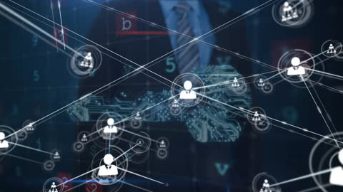 Digital Networking and Security Interface Hologram