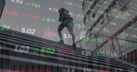 Ambitious Stock Market Journey with Urban Running Spirited Theme