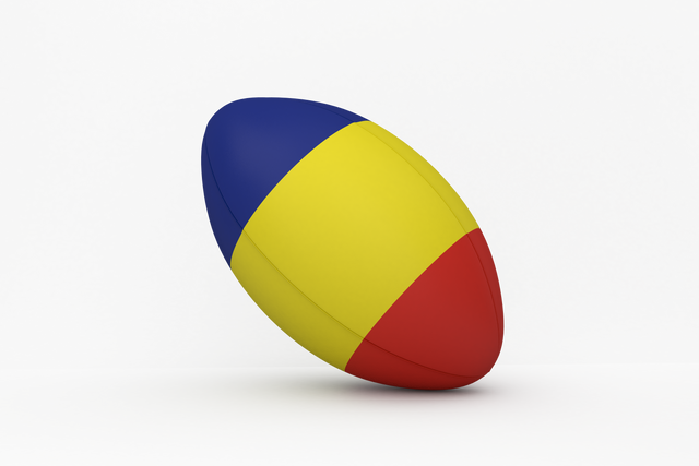 Transparent 3D Romania Flag Rugby Ball for Graphic Design and Sports Projects - Download Free Stock Videos Pikwizard.com