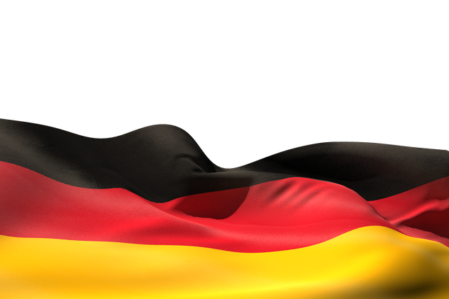 Flying German Flag on Transparent Background Illustration - Download Free Stock Videos Pikwizard.com