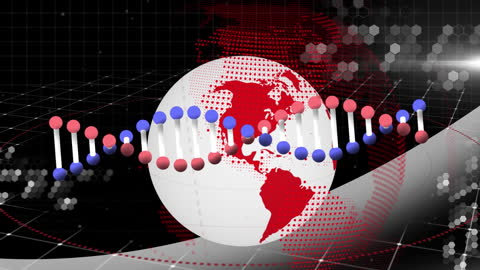 Global DNA Network and Technology Interface Concept
