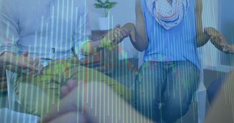 Business Team Analyzing Financial Growth Data Collaboration