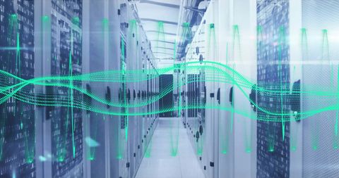 Digital Information Workflow in Data Center - Download Free Stock Images Pikwizard.com