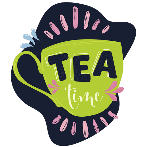 colorful tea time illustration on transparent background - Download Free Stock Videos Pikwizard.com