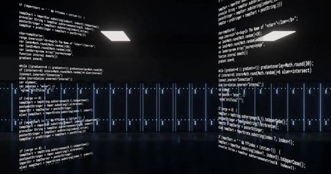 Digital Data Processing and Analysis in Server Room - Download Free Stock Images Pikwizard.com