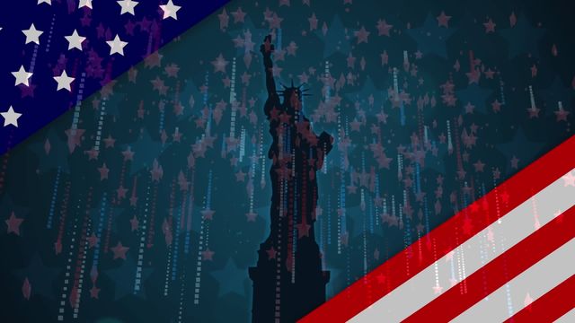 Ideal for themes related to American patriotism, elections, democracy, and national holidays. Could be used in political campaigns, national celebrations, educational purposes, or as a background for patriotic presentations and advertisements.