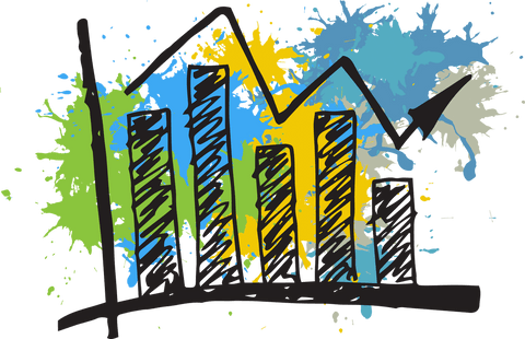 vibrant statistics illustration with transparent background - Download Free Stock Videos Pikwizard.com