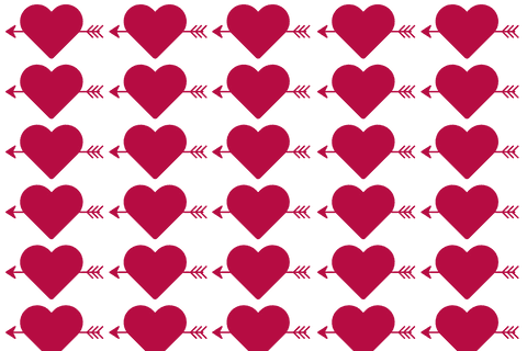 Seamless Heart Arrow Pattern with Transparent Background - Download Free Stock Videos Pikwizard.com