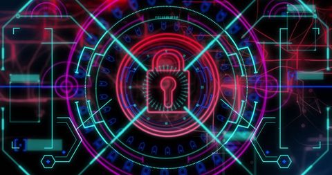 Digital Padlock and Data Processing Technology Concept - Download Free Stock Images Pikwizard.com