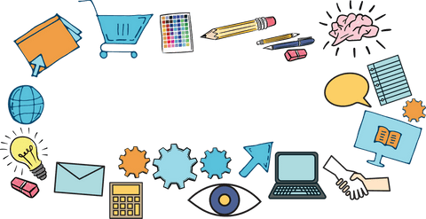Transparent Icons Representing Online Shopping and Connectivity - Download Free Stock Videos Pikwizard.com