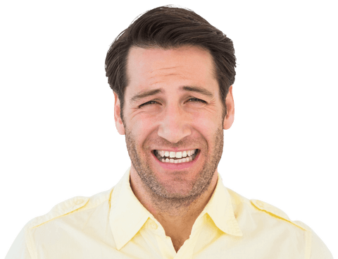 man frowning with desperate expression on transparent background - Download Free Stock Videos Pikwizard.com