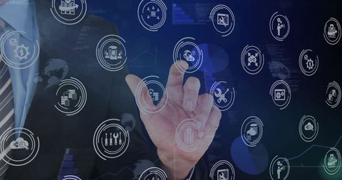 Executive Selecting Holographic Interface for Network, Data Analytics and Cloud Security