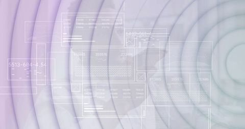 Futuristic Technology Dashboard with Data Panels