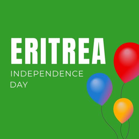 Eritrea Independence Day Celebration with Colorful Balloons - Download Free Stock Templates Pikwizard.com