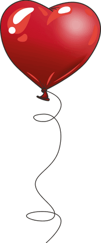 Red Heart Shape Balloon Isolated on Transparent Background - Download Free Stock Videos Pikwizard.com