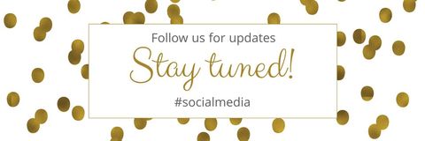 Golden Dots Social Media Engagement Banner