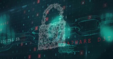 Digital Padlock and Data Connections Revealing Cyber Security - Download Free Stock Images Pikwizard.com