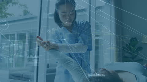 Asian Female Doctor Using Digital Health Technology