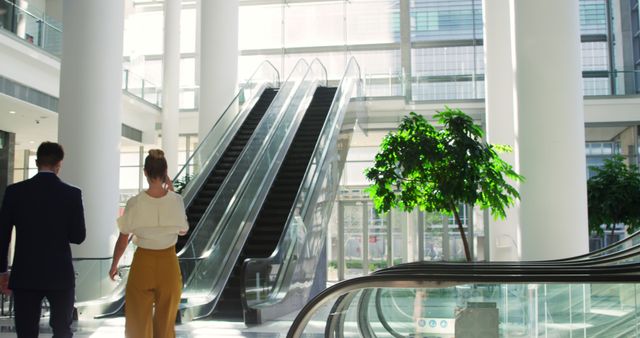 Business People Walking in Modern Office Building Lobby - Download Free Stock Images Pikwizard.com