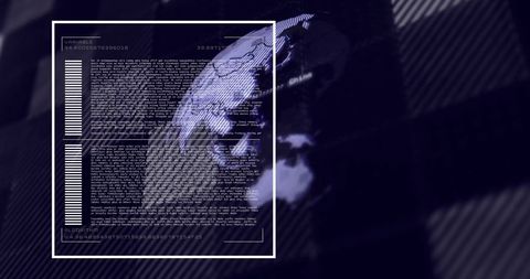 Digital Data Coding Overlaid on Globe Representation - Download Free Stock Images Pikwizard.com