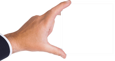 transparent picture frame held by businessman hand - Download Free Stock Videos Pikwizard.com