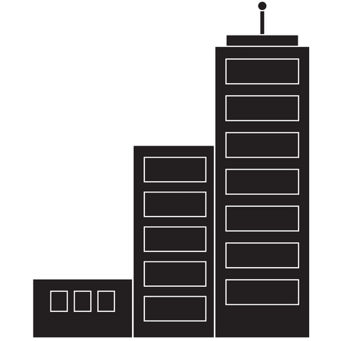 Transparent Silhouette of Modern Skyscrapers with Copy Space - Download Free Stock Videos Pikwizard.com