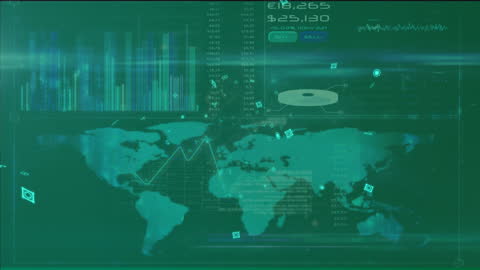Digital Interface with Global Financial Data Visualization