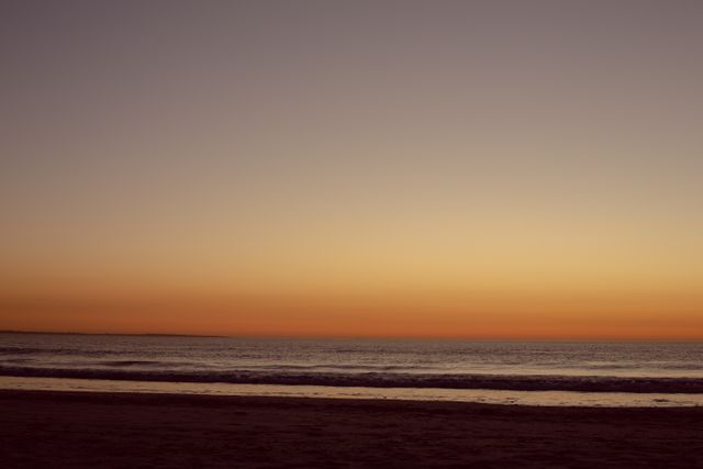 Beautiful sea during sunset at beach