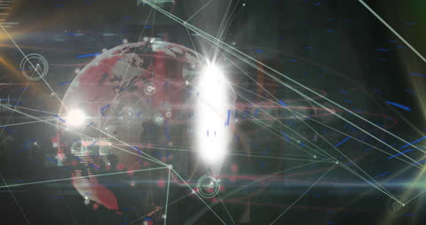 Digital Interconnections over Globally Lit Earth