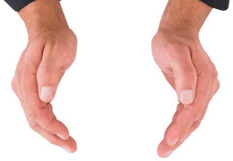 Hands Open for Holding Transparent Mockup - Download Free Stock Videos Pikwizard.com