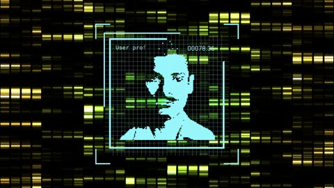 Digital Profile Rendering on Dynamic Glowing Background