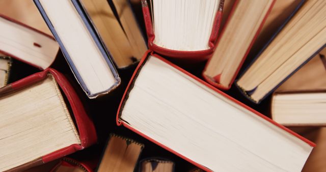 Top View of Stacked Books Forming Circular Pattern - Download Free Stock Images Pikwizard.com