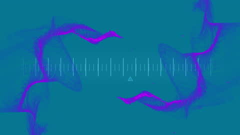 Digital Data Processing Animation with Dynamic Shapes