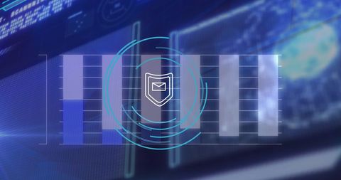 Secure Digital Interface Featuring Identity Shield - Download Free Stock Images Pikwizard.com